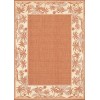 Couristan Recife Island Retreat Terracotta/Natrl Area Rug 5 ft. 10 in. X 9 ft. 2 in. Rectangle