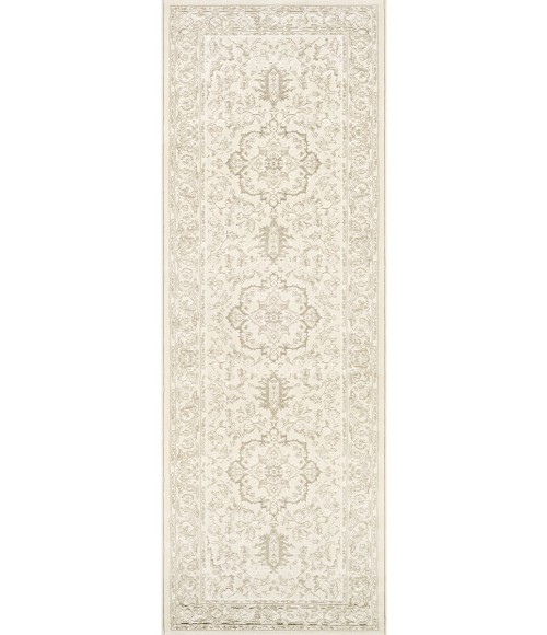 Couristan Marina Siena 8' Runner Champagne Area Rug