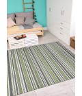 Couristan Cape Brockton 8' Runner Hunter Green/Brown Area Rug