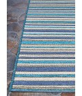 Couristan Cape Brockton 2' x 4' Cobalt/Teal Area Rug