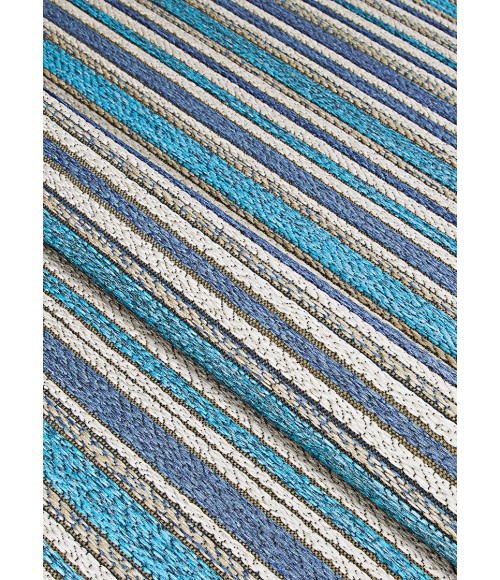 Couristan Cape Brockton 2' x 4' Cobalt/Teal Area Rug