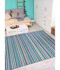 Couristan Cape Brockton 2' x 4' Cobalt/Teal Area Rug