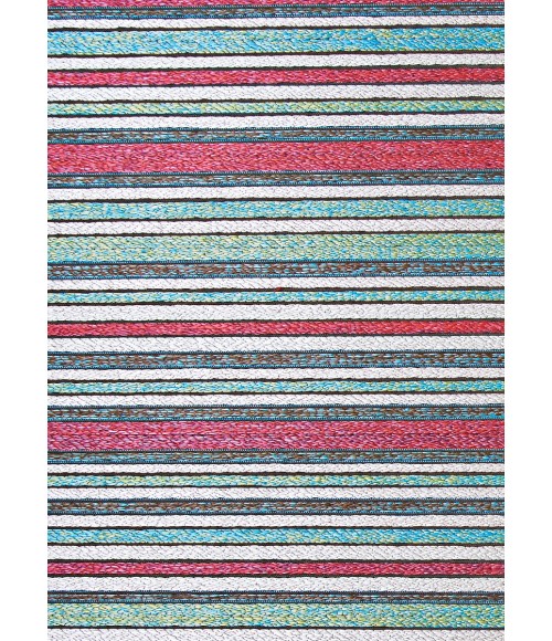 Couristan Cape Brockton 8' Runner Purple/Multi Area Rug