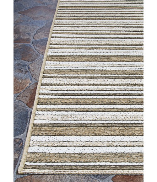 Couristan Cape Brockton 2' x 4' Light Brown/Ivory Area Rug