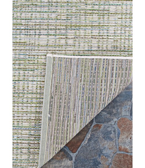 Couristan Cape Falmouth 8' Runner Ivory/Hunter Area Rug