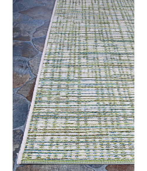 Couristan Cape Falmouth 8' Runner Ivory/Hunter Area Rug