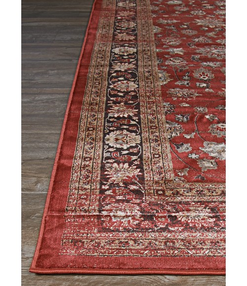 Couristan Zahara Farahan Amulet 5' x 8' Red/Black/Oatmeal Area Rug