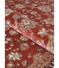 Couristan Zahara Farahan Amulet 5' x 8' Red/Black/Oatmeal Area Rug