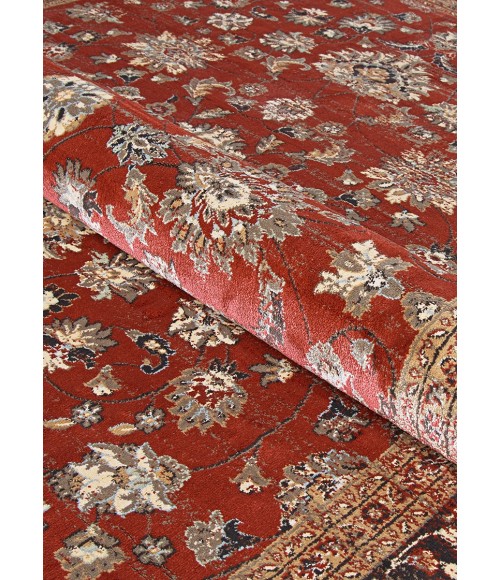 Couristan Zahara Farahan Amulet 2' x 4' Red/Black/Oatmeal Area Rug