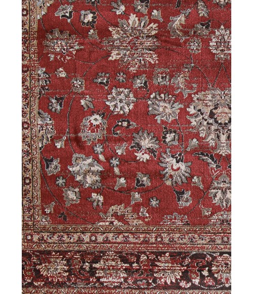 Couristan Zahara Farahan Amulet 8' x 11' Red/Black/Oatmeal Area Rug