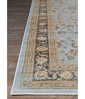 Couristan Zahara Farahan Amulet Extra Large Light Blue/Black Area Rug