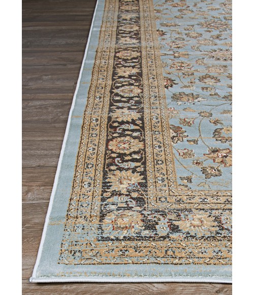 Couristan Zahara Farahan Amulet Extra Large Light Blue/Black Area Rug