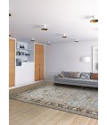 Couristan Zahara Farahan Amulet Extra Large Light Blue/Black Area Rug