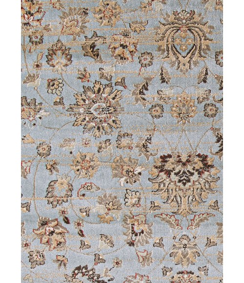 Couristan Zahara Farahan Amulet Extra Large Light Blue/Black Area Rug