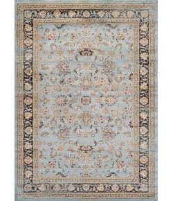 Couristan Zahara Farahan Amulet Lt Blue/Black Area Rug 9 ft. 2 in. X 12 ft. 5 in. Rectangle