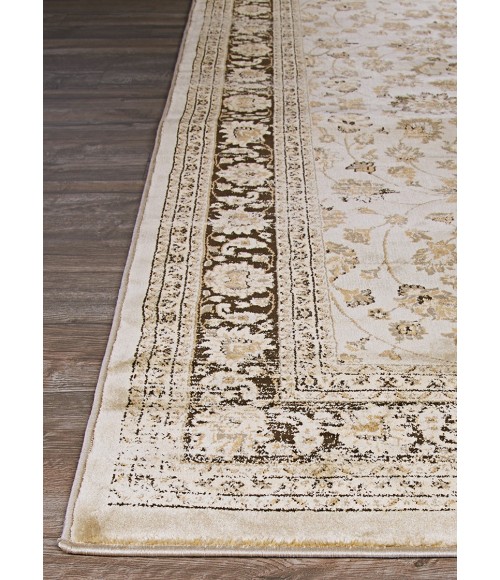 Couristan Zahara Farahan Amulet 5' x 8' Oatmeal/Black Area Rug
