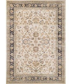 Couristan Zahara Farahan Amulet Oatmeal/Black Area Rug 5 ft. 3 in. X 7 ft. 6 in. Rectangle