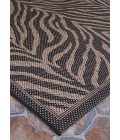 Recife Area Rug Couristan Recife Zebra 8' x 11' Black/Cocoa Area Rug