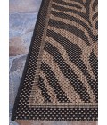 Recife Area Rug Couristan Recife Zebra 8' x 11' Black/Cocoa Area Rug