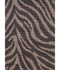 Recife Area Rug Couristan Recife Zebra 8' x 11' Black/Cocoa Area Rug