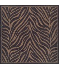 Recife Area Rug Couristan Recife Zebra 8' x 11' Black/Cocoa Area Rug