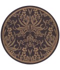 Recife Area Rug Couristan Recife Garden Cottage Long Runner Black/Cocoa Area Rug