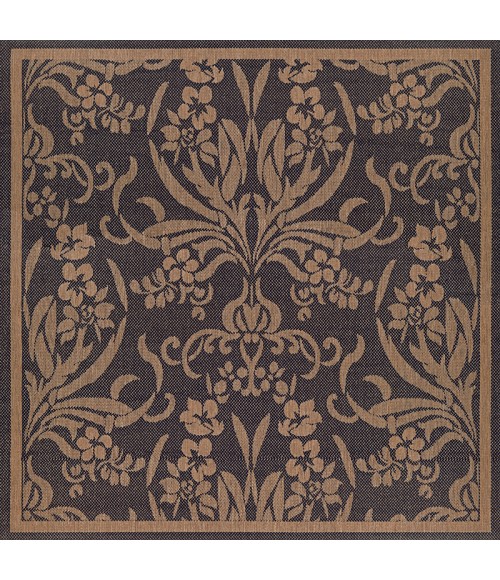 Recife Area Rug Couristan Recife Garden Cottage Long Runner Black/Cocoa Area Rug
