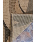 Couristan Recife Seagrass Square Natural/Black Area Rug