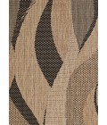 Couristan Recife Seagrass Square Natural/Black Area Rug