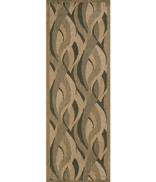 Recife Area Rug Couristan Recife Seagrass 6' x 9' Natural/Black Area Rug