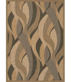 Couristan Recife Seagrass Natural/Black Area Rug 5 ft. 3 in. X 7 ft. 6 in. Rectangle