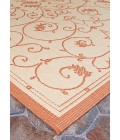 Couristan Recife Veranda 8' Runner Natural/Terra Cotta Area Rug