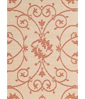 Couristan Recife Veranda Square Natural/Terra Cotta Area Rug