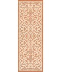 Couristan Recife Veranda 8' Runner Natural/Terra Cotta Area Rug
