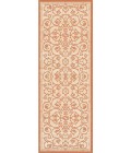 Couristan Recife Veranda Square Natural/Terra Cotta Area Rug