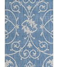 Couristan Recife Veranda 5' x 8' Champagne/Blue Area Rug