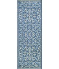 Couristan Recife Veranda 5' x 8' Champagne/Blue Area Rug