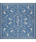 Couristan Recife Veranda Extra Large Champagne/Blue Area Rug