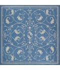 Couristan Recife Veranda 6' x 9' Champagne/Blue Area Rug