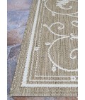 Couristan Recife Veranda 4' x 6' Champagne/Taupe Area Rug