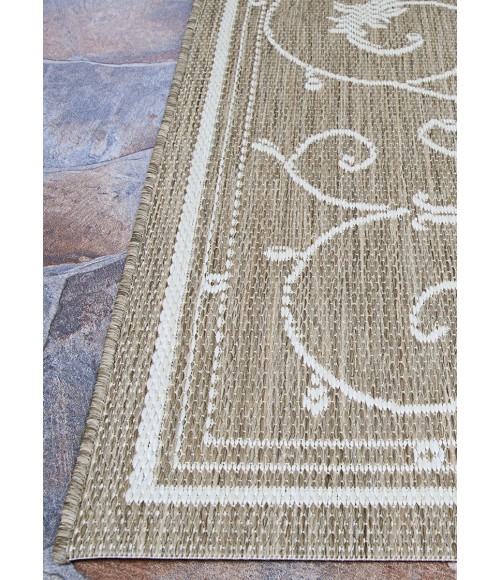 Couristan Recife Veranda Long Runner Champagne/Taupe Area Rug