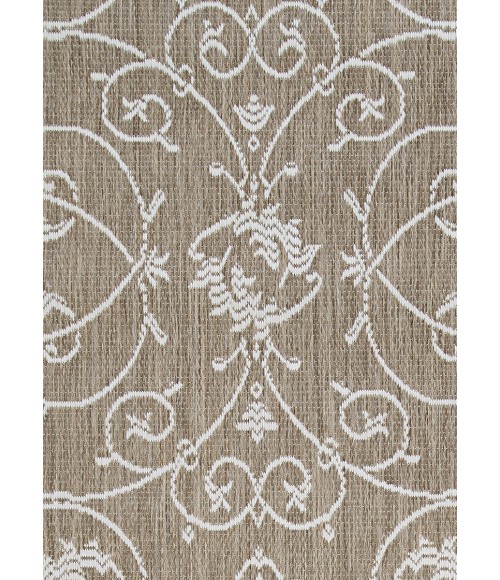 Couristan Recife Veranda 4' x 6' Champagne/Taupe Area Rug