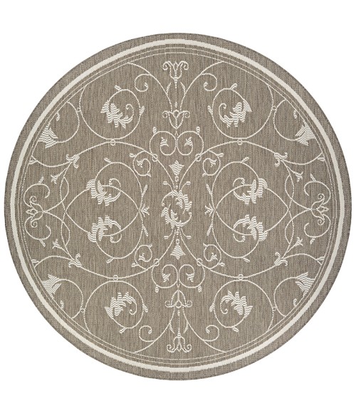 Couristan Recife Veranda 4' x 6' Champagne/Taupe Area Rug