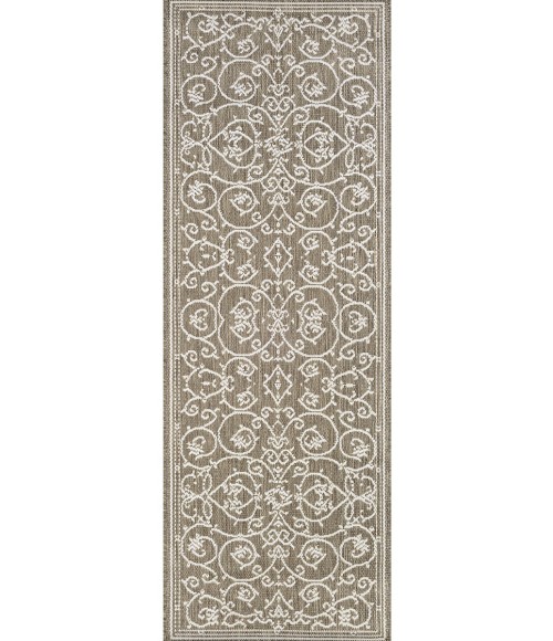 Couristan Recife Veranda 4' x 6' Champagne/Taupe Area Rug