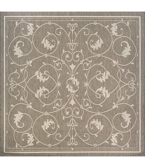 Couristan Recife Veranda 4' x 6' Champagne/Taupe Area Rug