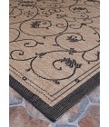 Couristan Recife Veranda Square Cocoa/Black Area Rug