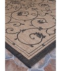 Couristan Recife Veranda 8' x 11' Cocoa/Black Area Rug