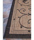 Couristan Recife Veranda Square Cocoa/Black Area Rug