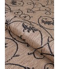 Couristan Recife Veranda 8' x 11' Cocoa/Black Area Rug