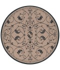 Couristan Recife Veranda Square Cocoa/Black Area Rug